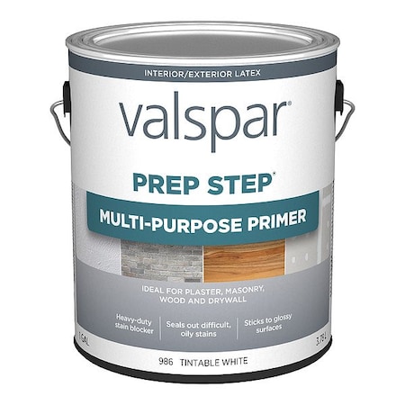 Valspar Exterior/Interior Primer, White, 1 gal 044.0000986.007