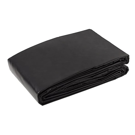 Tarps Now Heavy Duty Tarp, 8 ft x 20 ft, 20 Mil, Black, Vinyl FSVC18B-0820