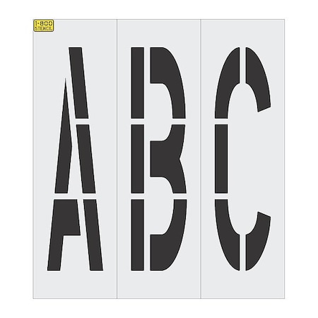 Rae IndividualStencil, LetterSet, LDPE, 28pcs 1800-108-8645