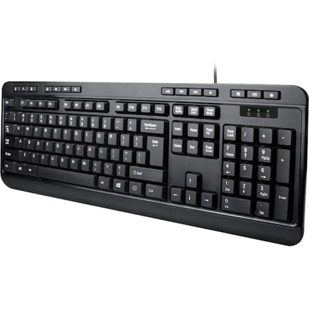 Adesso DESKTOP MULTIMEDIA PS/2 BLACK KEYBOARD WITH 14 HOT KEYS AKB-132PB