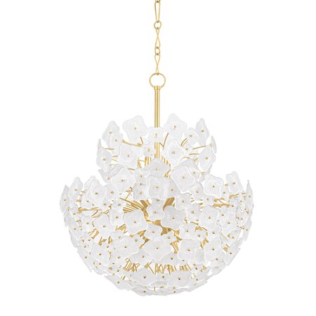 Hudson Valley Lighting Barrytown 13 Light Chandelier in Vintage Gold Leaf 5613-VGL