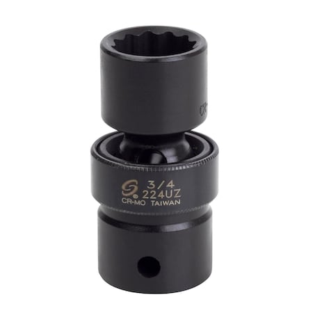 Sunex 1/2 in Dr 12 Pt Universal Impact Socket 3/4 in 224UZ
