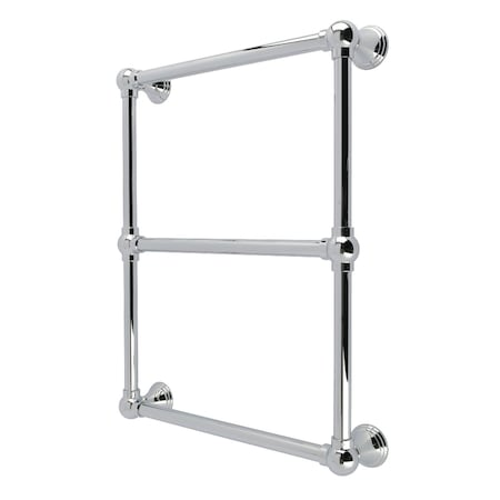 Kingston Brass 18" x 24" Brass Wall Mount 3-Tier Towel Rack, Polished Chrome DTC24183CP