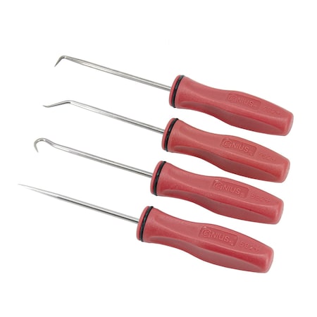Genius Tools 4 Piece Miniature Picks Set PK-AHP4