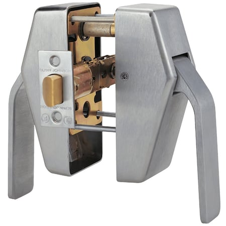 Schlage Hospital Push/Pull Tubular Latch, Passage Function, 5in Backset, T-Square Corner Strike, Spring Lat HL6-5 630