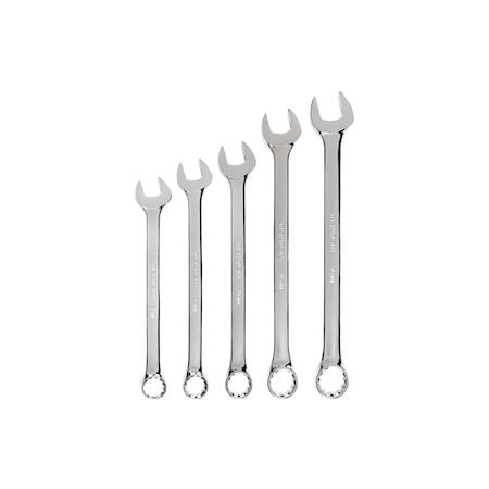 Tekton Combination Wrench Set, 5-Piece (34 - 50 mm, Common Sizes) WCB90214