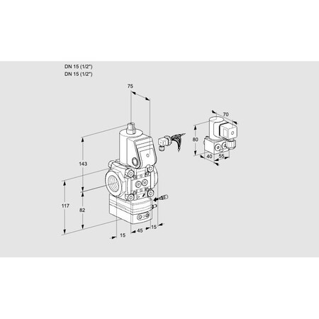 Honeywell Kromschroder VAG115R/NWBE KS88019023