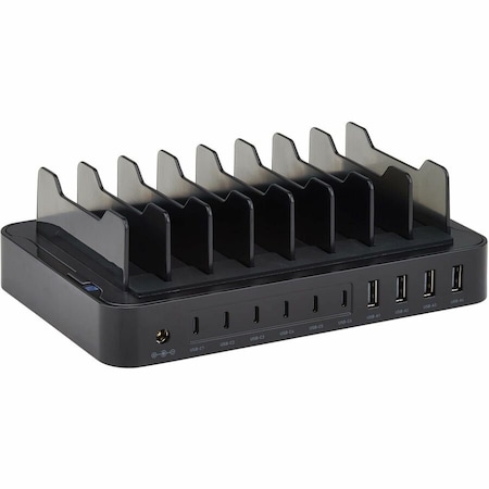 Eaton 10-PORT USB CHARGING STATION WITH STORAGE BRACKETS - 6 USB-C AND 4 USB-A PORTS, U280-010-ST6C4A