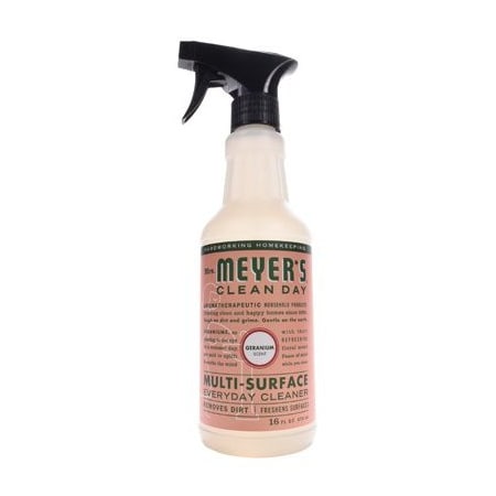 Mrs. Meyers Clean Day Clean Day Cleaner, 16 oz Spray Bottle, Liquid, Geranium 13441
