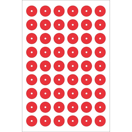 Accuform GAUGE MARKING DECALS 1 COLOR RED GML110RD
