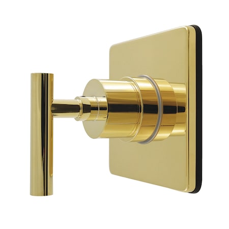 Kingston Brass Single-Handle Six-Way Diverter Valve with Square Trim Kit, Polished Brass KS4042CML