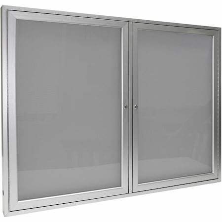 Ghent Enclosed Vinyl Bulletin Board 36x60", Satin PA23660VX-193