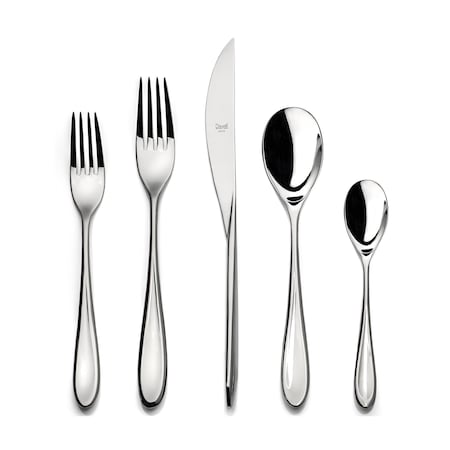 Mepra Forma Flatware Set - 5 Pieces - Stainless Steel 104922005