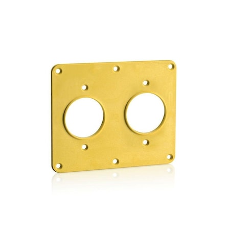 Leviton Single Receptacle Coverplate, PR 3263-Y