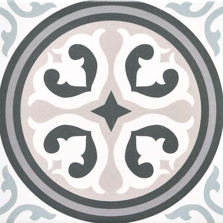 Andova Tiles Monbleu Dutchen 8-in. Patterned Look Matte Porcelain Floor & Wall Tile (6.46 Square Feet Per Box) ANDMON1409