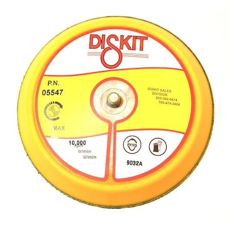 Diskit Diskit Abrasive Sanding Pad 05547: Medium, 5", hook, 0 Hole, Slant Profile MADE IN USA 05547