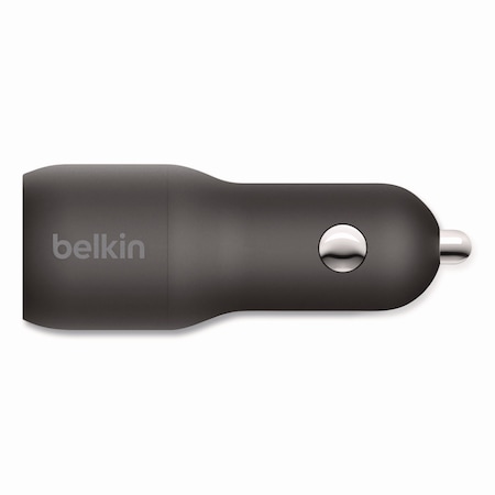 Belkin BOOST CHARGE Dual Car Charger with PPS, USB-A/USB-C, Black CCB004BT1MBK-B5