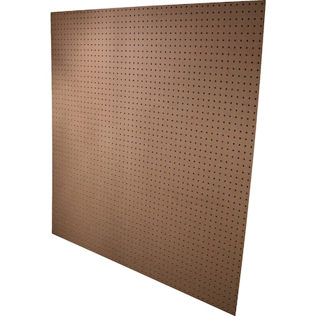 Alexandria Moulding 4 'x4 'x3/16'' Brown MDF Pegboard PG002-6H048C