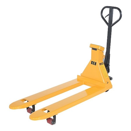 Vestil PalletTruck, 68in, 20in, Yellow, 5000lb PM-2048-SCL-LP-E