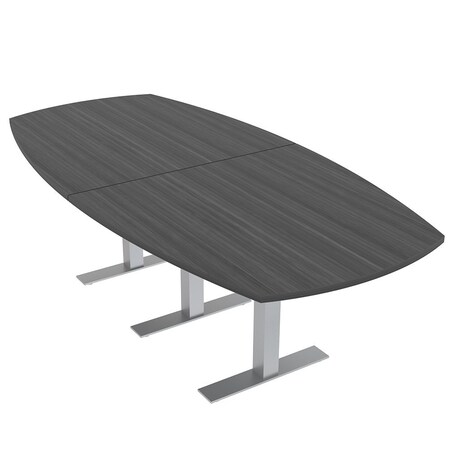 Skutchi Designs Arc Boat Conference Table With Power, 48 in W, 96 in L HAR-ABOT-48X96-T-WA7949-NA