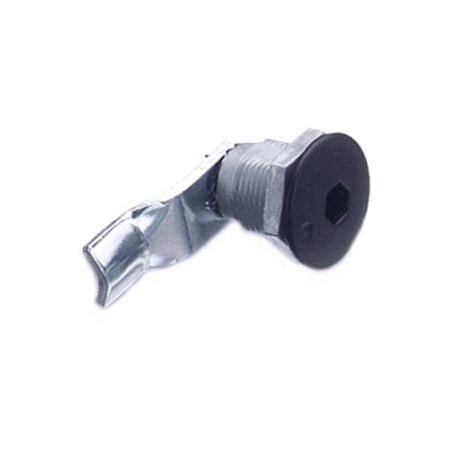 Southco Quarter-Turn Cam Latch, 8 mm Hex Recess, 22mm .87 in Grip, Sealed, Zinc Alloy, Powder Coat, Black E5-2-015-081