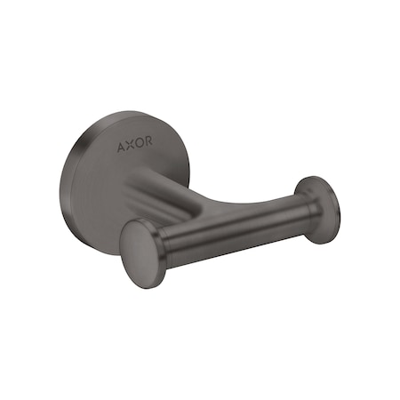 Axor Universal Circular Double Hook in Brushed Black Chrome 42812340