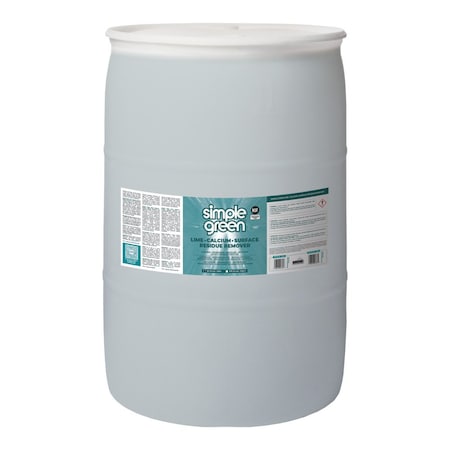 Simple Green Calcium and Lime Remover, 55 gal 1700200100055