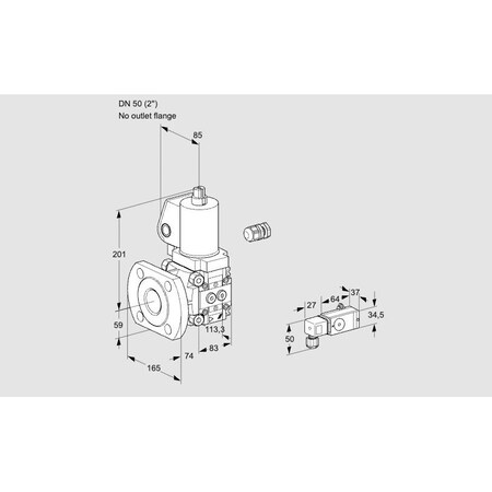 Honeywell Kromschroder Solenoid Gas Safety Valve – VAS-VCS, 500 mbar, IP65, Class A, SIL 3 KS88010568