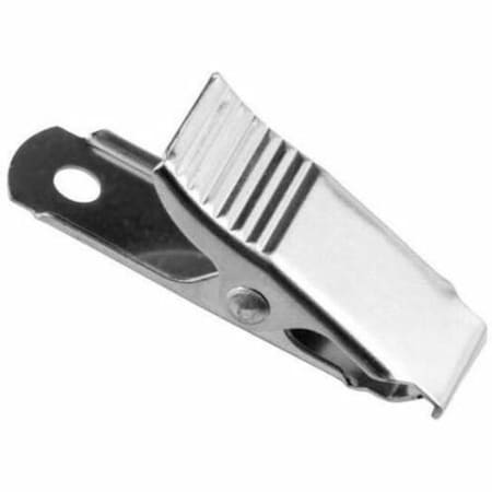 Brady Nickel Plated Knurled Thumb Grip Clip - 1.34" - Steel - 100 / Pack 5705-1500