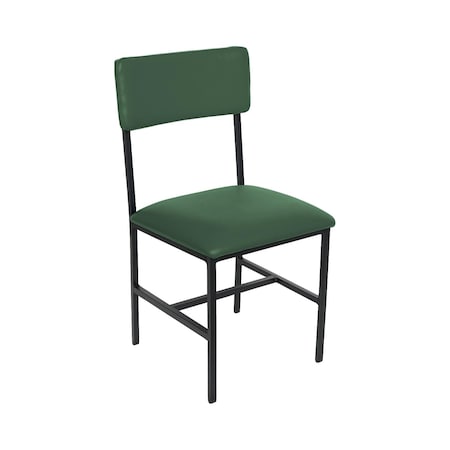 Bfm Seating Meghan Side Chair, Grade 4 Upholstered Seat & Back - Steel Frame - Sand Black Finish JS33CM2179-2179SB