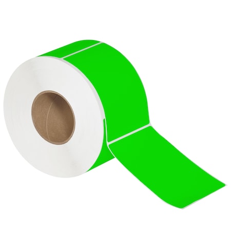 Tape Logic 4 x 6in Fluorescent Green Thermal Transfer Labels, 4PK THL147GN