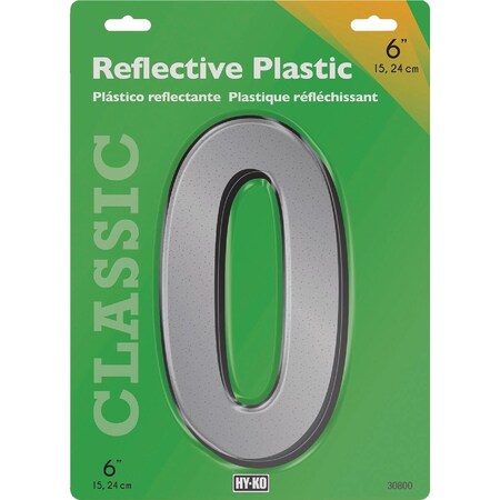 Hy-Ko 6'' Reflective Plastic Number 0 30810