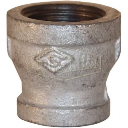 Dixon Bell Reducer, 1-1/2 x 1-1/4 in Nominal, FNPT End Style, 150 lb, Iron, Galvanized BR1512G