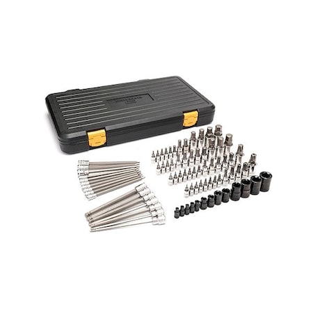 Gearwrench Set Skt Torx and Hex Bit Mast 80PC 86538
