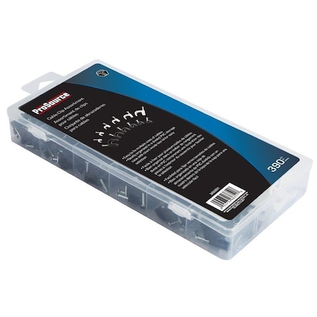 Prosource Cable Clip Assortment, 390-Piece 60280