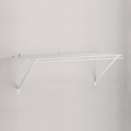 Rubbermaid 3 Ft. Linen Shelving with Hardware 3E0000WHT