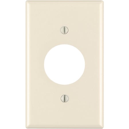Leviton 1-Gang Smooth Plastic Single Outlet Wall Plate Light Almond 000-78004-000