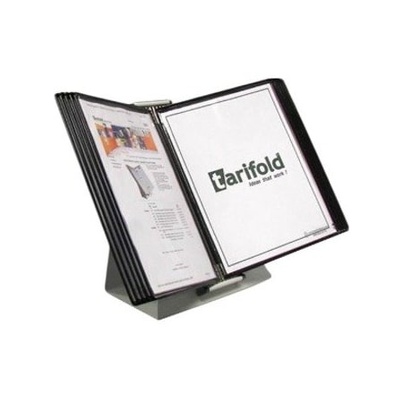 Tarifold Document Desk Display Unit, 10 Black Pock D271