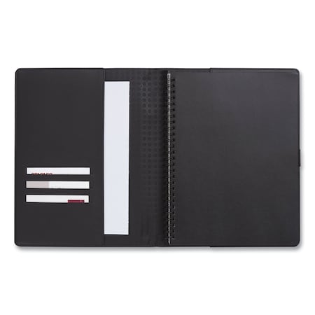 Tru Red Soft-Cover Notebook Folio Set, 1-Subject, Narrow Rule, Black Cover, 80 9.5 x 6.5 Sheets TR54993