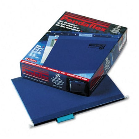 Pendaflex Reinforced Hanging File Folders- Kraft- Letter- Navy- 25/Box, 25PK 415215NAV