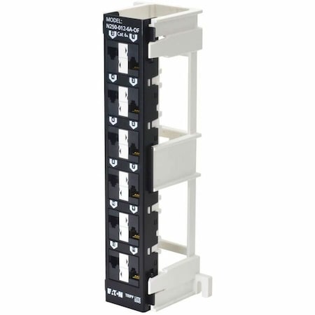 Eaton Tripp Lite Series 12-Port Cat6a Wall-Mount Patch Panel - PoE+ Compliant, 110, 568A/B, RJ45 Et N250-012-6A-OF