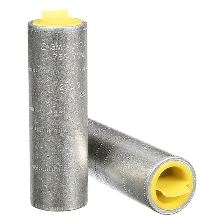 3M OpenBarrelSplice, Yellow, Aluminum, 35kV 13376