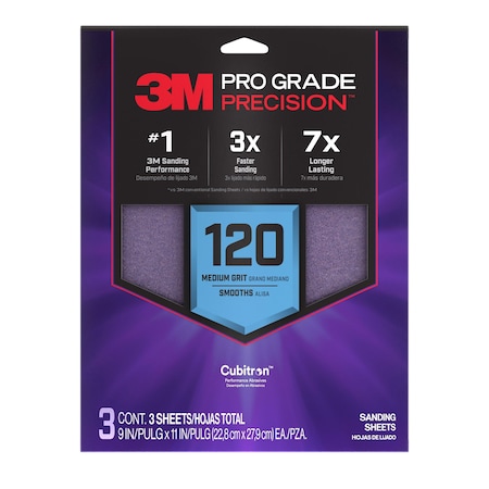 3M Precision Faster Sanding Sheets, PK3 7100326927