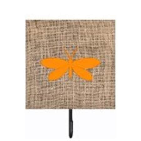 Carolines Treasures Moth Burlap And Orange Leash Or Key Holder BB1055-BL-OR-SH4