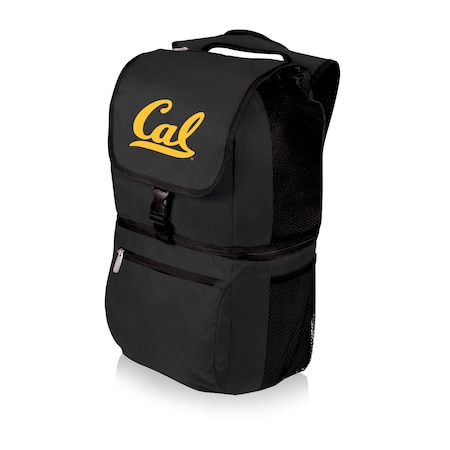 Picnic Time Family Of Brands NCAA Cal Bears Zuma Backpack Cooler - Soft Cooler Backpack - Lunch Cooler, Black 634-00-175-074-0