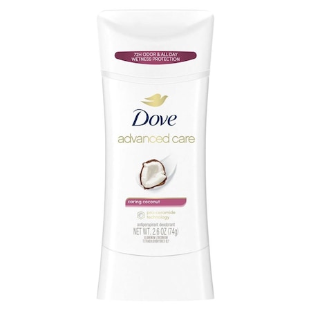 Dove Advanced Care Caring Coconut Antiperspirant Deodorant Stick, 2.6 Ounce, 12PK 64386864