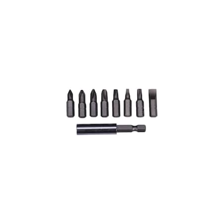 Century Drill & Tool 9 Piece Screwdriver Bit and Holder 68907
