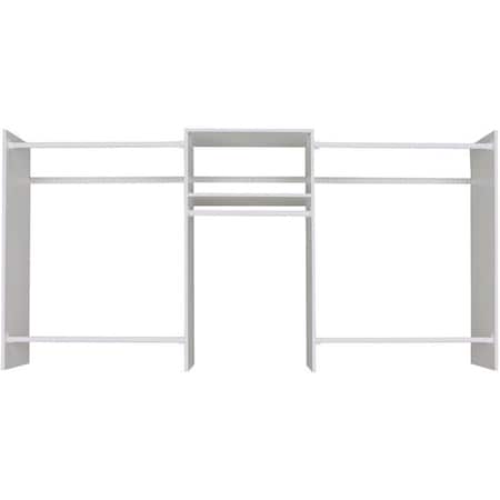 Easy Track 4ft-8ft Basic Starter Closet Kit, White RB1448ON