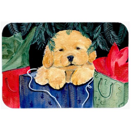 Carolines Treasures 12 x 15 in. Golden Retriever Glass Cutting Board- Large SS8580LCB