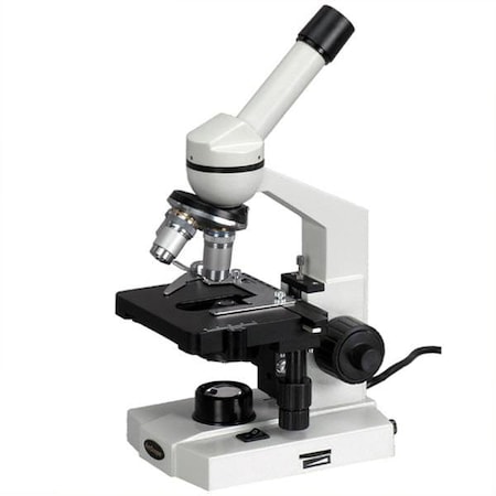 Amscope M600 Student Monocular Compound Microscope 40X-2000X w/Mechanical Stage and 2MP Digital Camera M600B-E2